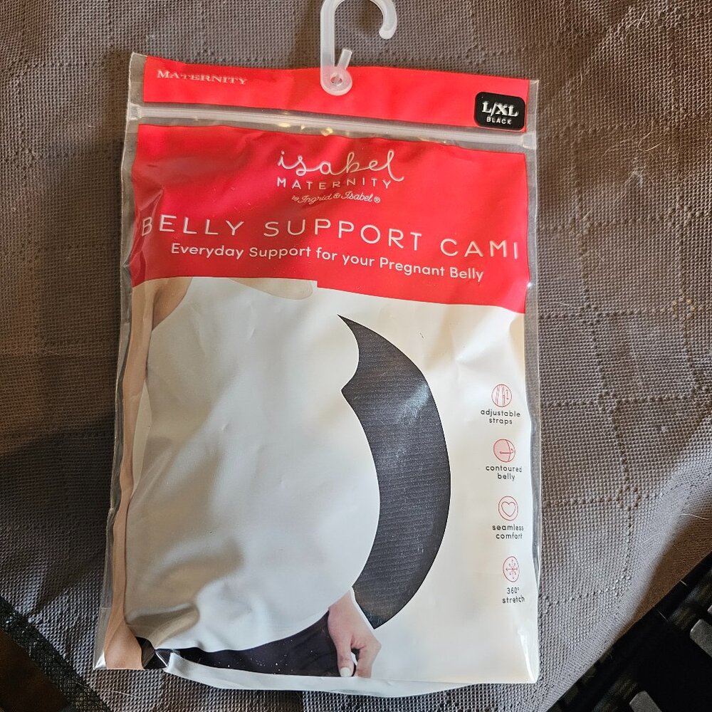 Belly Support Cami - Black - Maternity